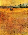 Arles Vue des champs de blé Vincent van Gogh